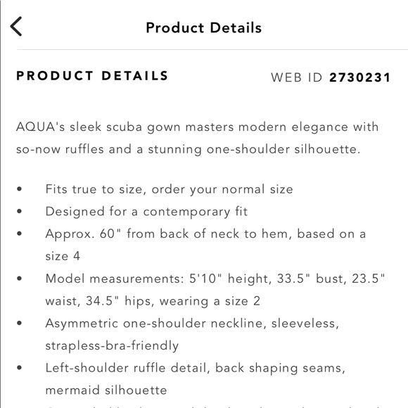 AQUA - One shoulder scuba gown size 6 (red) - Picture 10 of 11